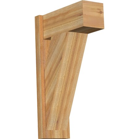 Ekena Millwork Traditional Block Rough Sawn Outlooker, Western Red Cedar, 8"W x 18"D x 30"H OUT08X18X30TRA05RWR